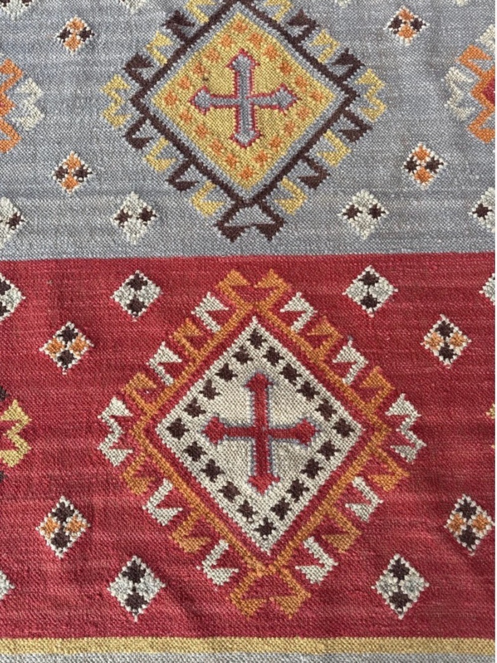Sundance one of a kind handmade kilim cotton/wool rug. New with tags. - Picture 8 of 8
